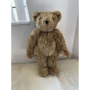 Vintage Vermont Teddy Bear Co. Plush Jointed Poseable Bear 16” EC
